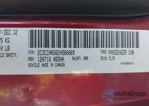 2013 Chrysler 300 Motown from USA, damaged, VIN 2C3CCARG6DH560069